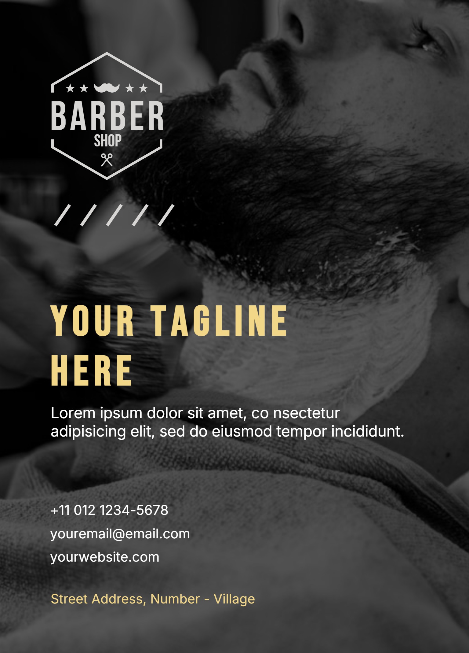 Festive Regular Postcard (5 x 7)_Barbershop 2