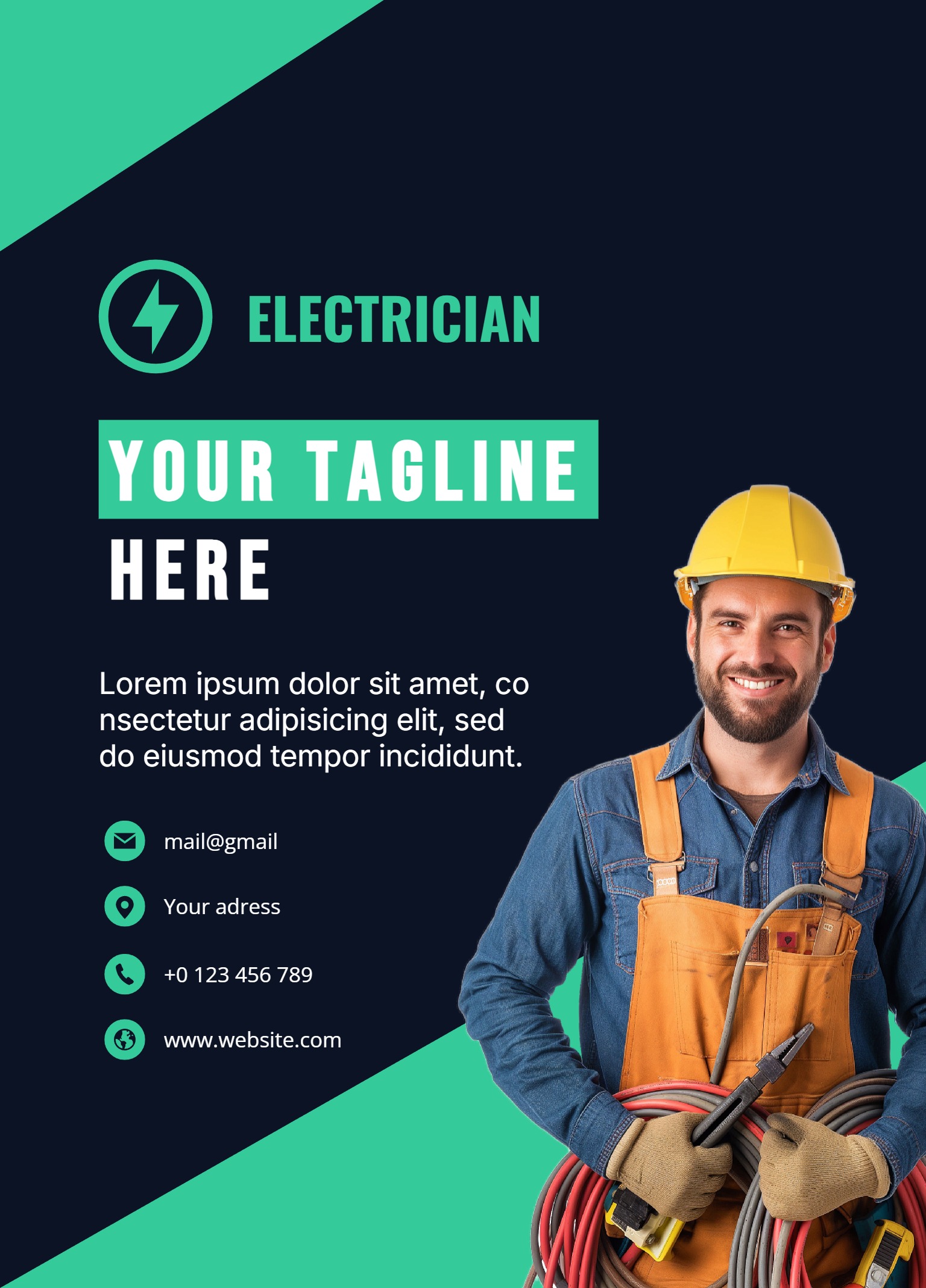 Festive Regular Postcard (5 x 7)_Electrician 2 
