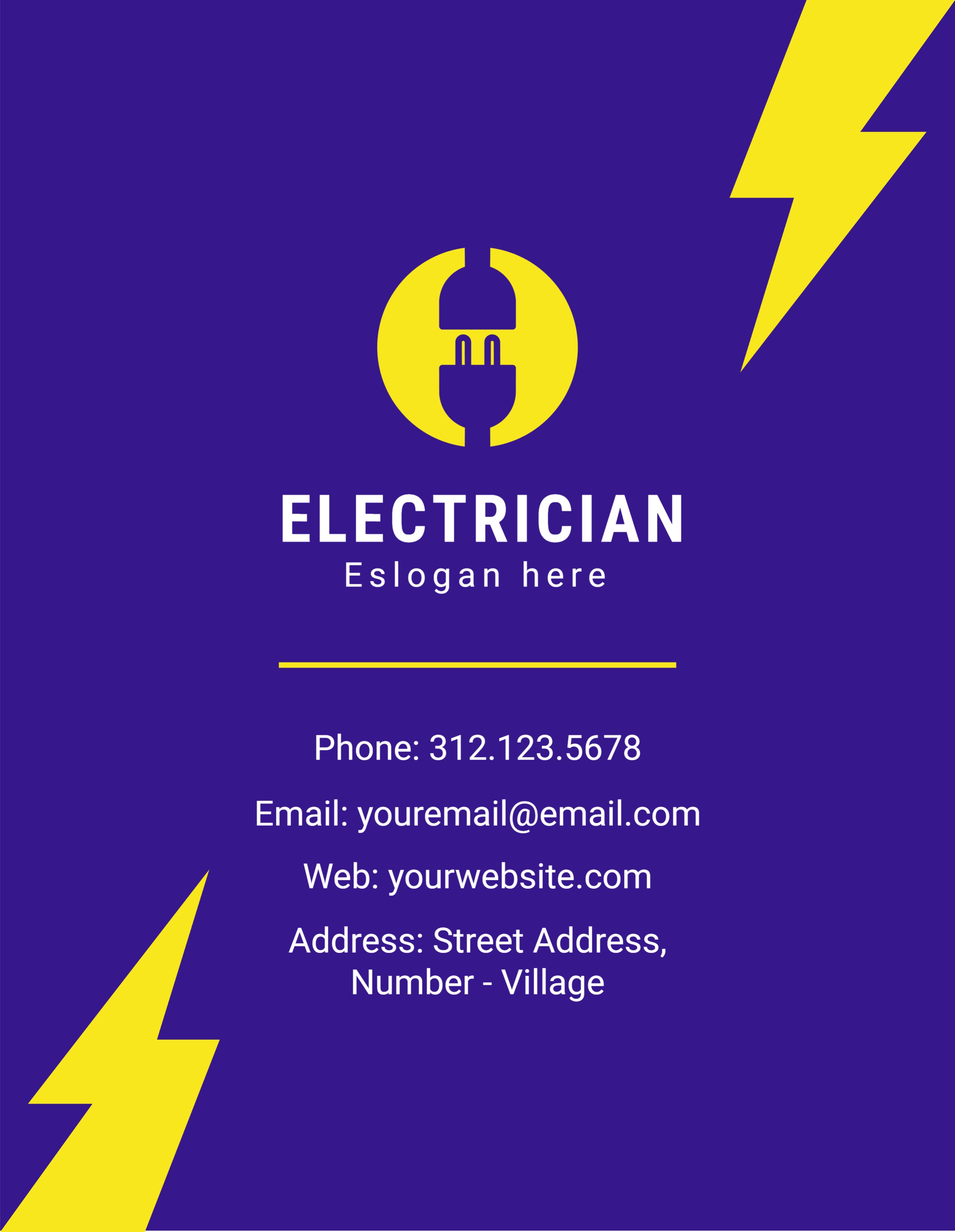 Festive Regular Postcard (8.5 x 11)_Electrician 1 