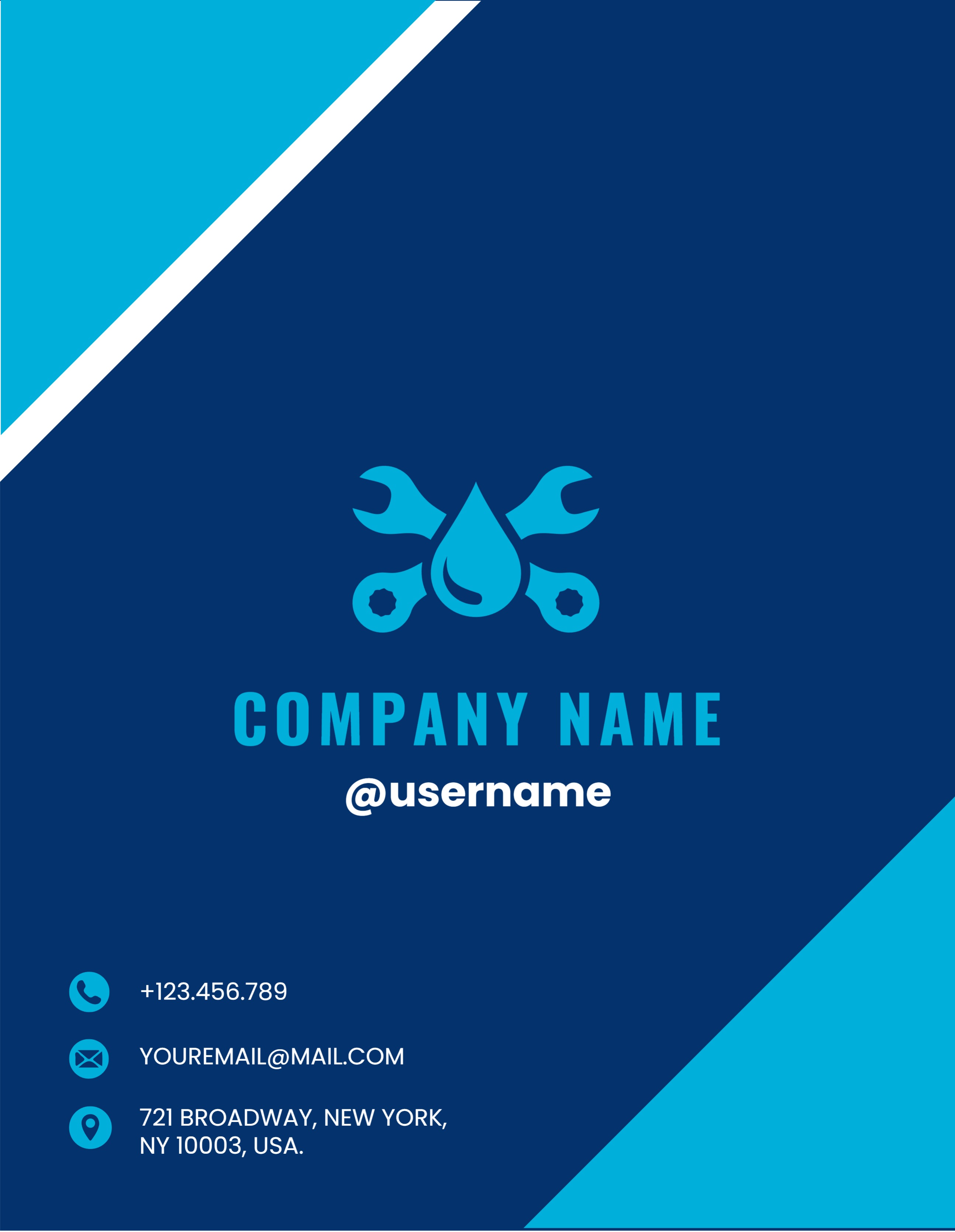 Festive Regular Postcard (8.5 x 11)_Plumbing 1 