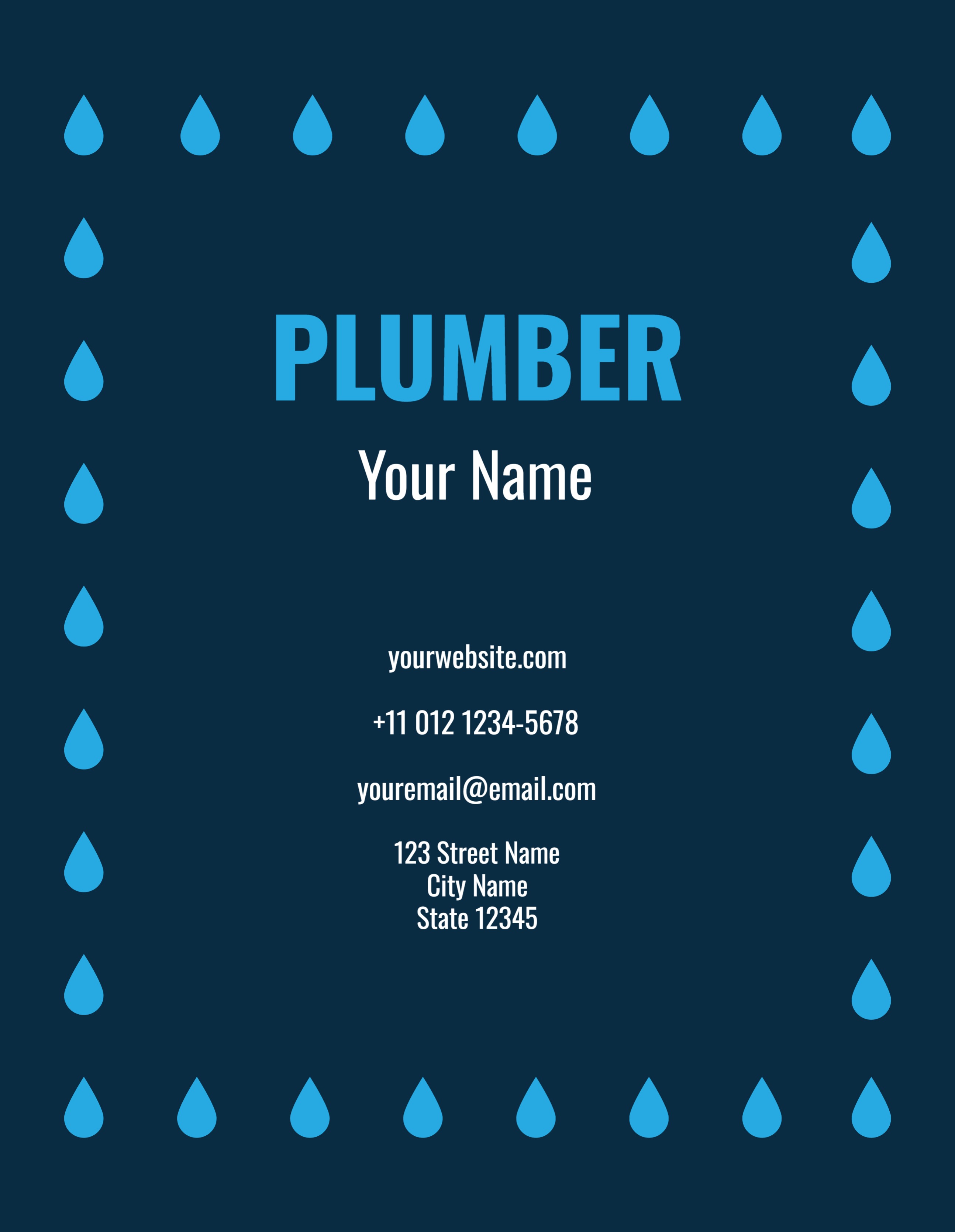 Festive Regular Postcard (8.5 x 11)_Plumbing 2