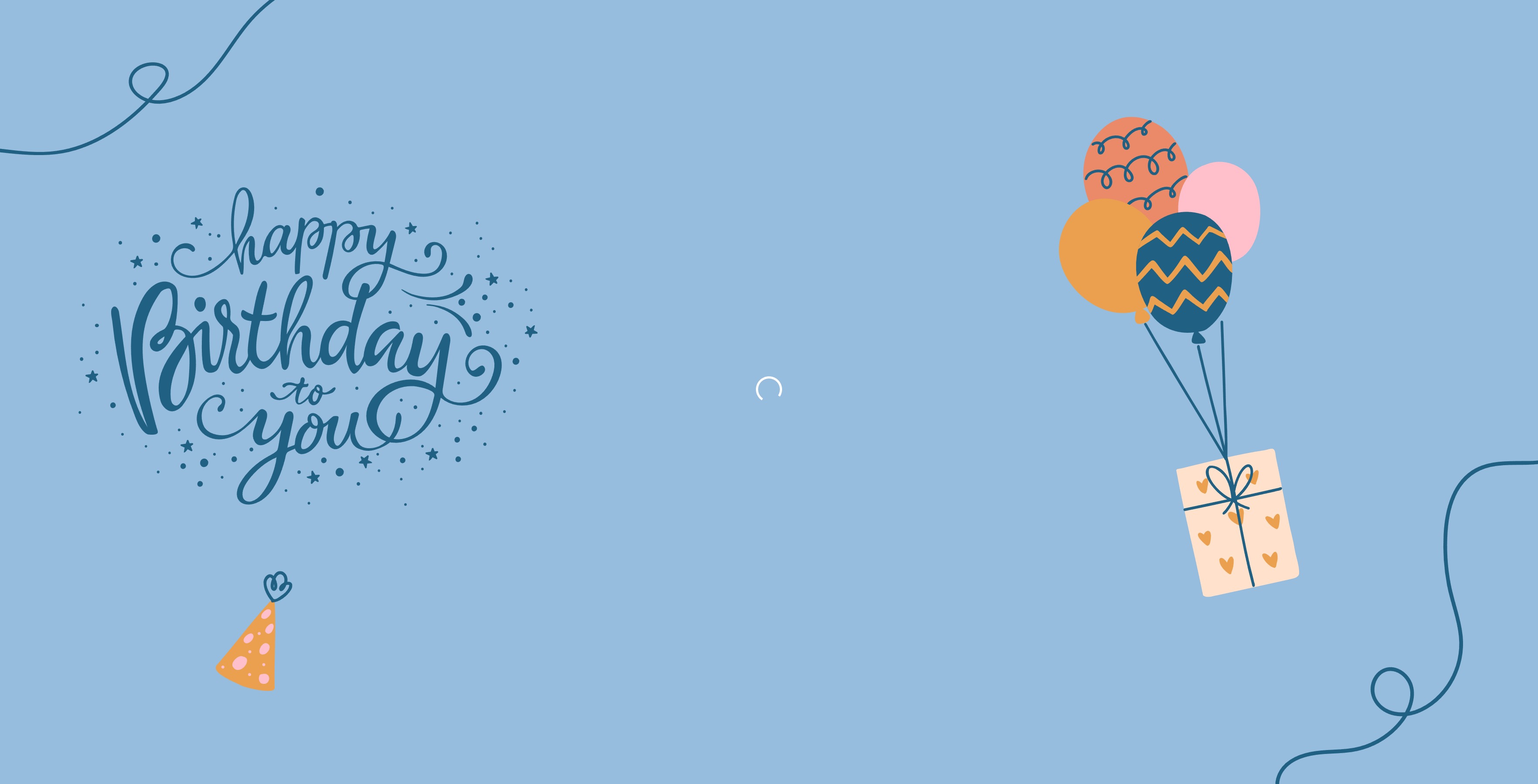 Festive Vinyl Banner (2 x 4) Horizontal_Birthday 1 