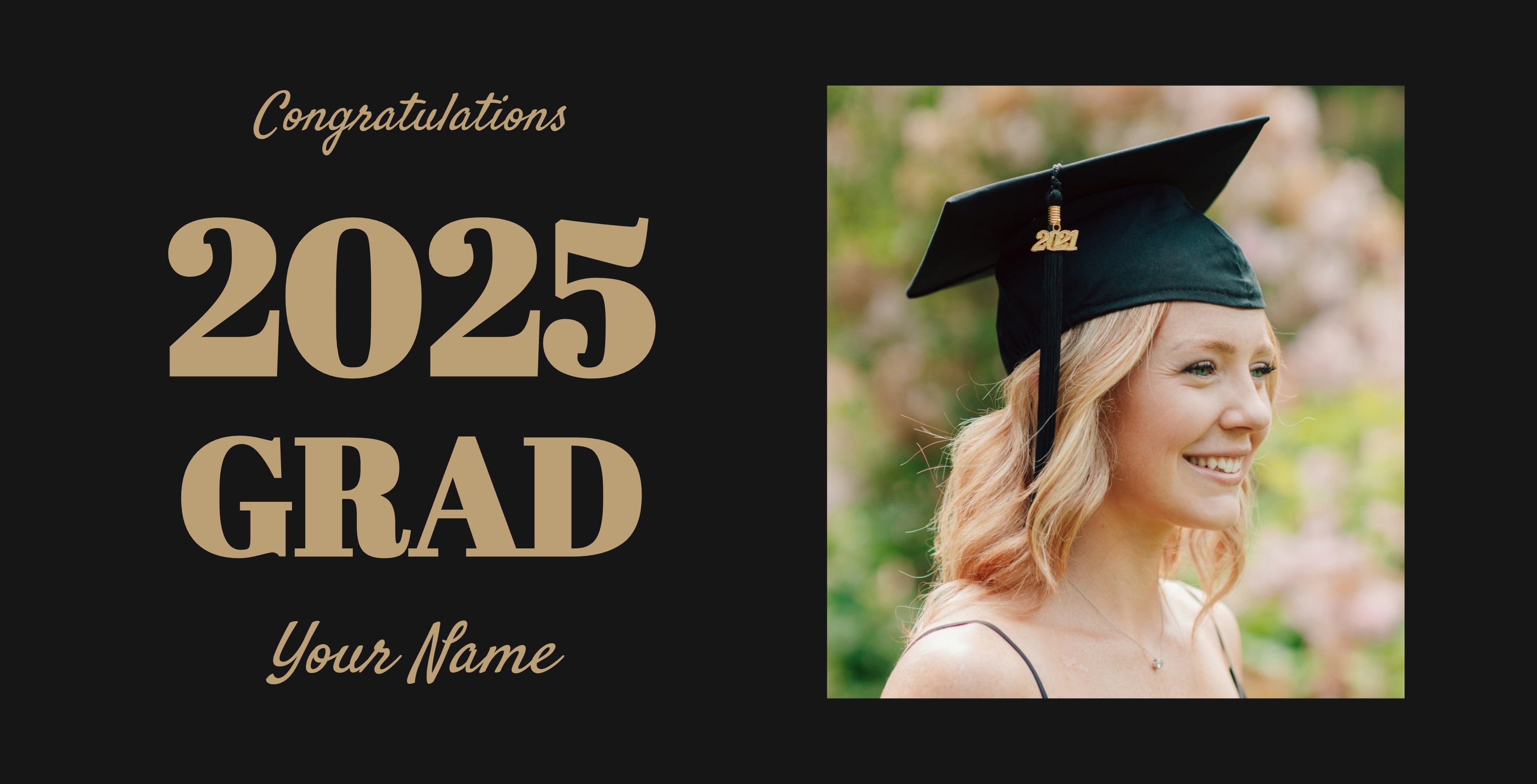 Festive Vinyl Banner (2 x 4) Horizontal_Graduation 1 