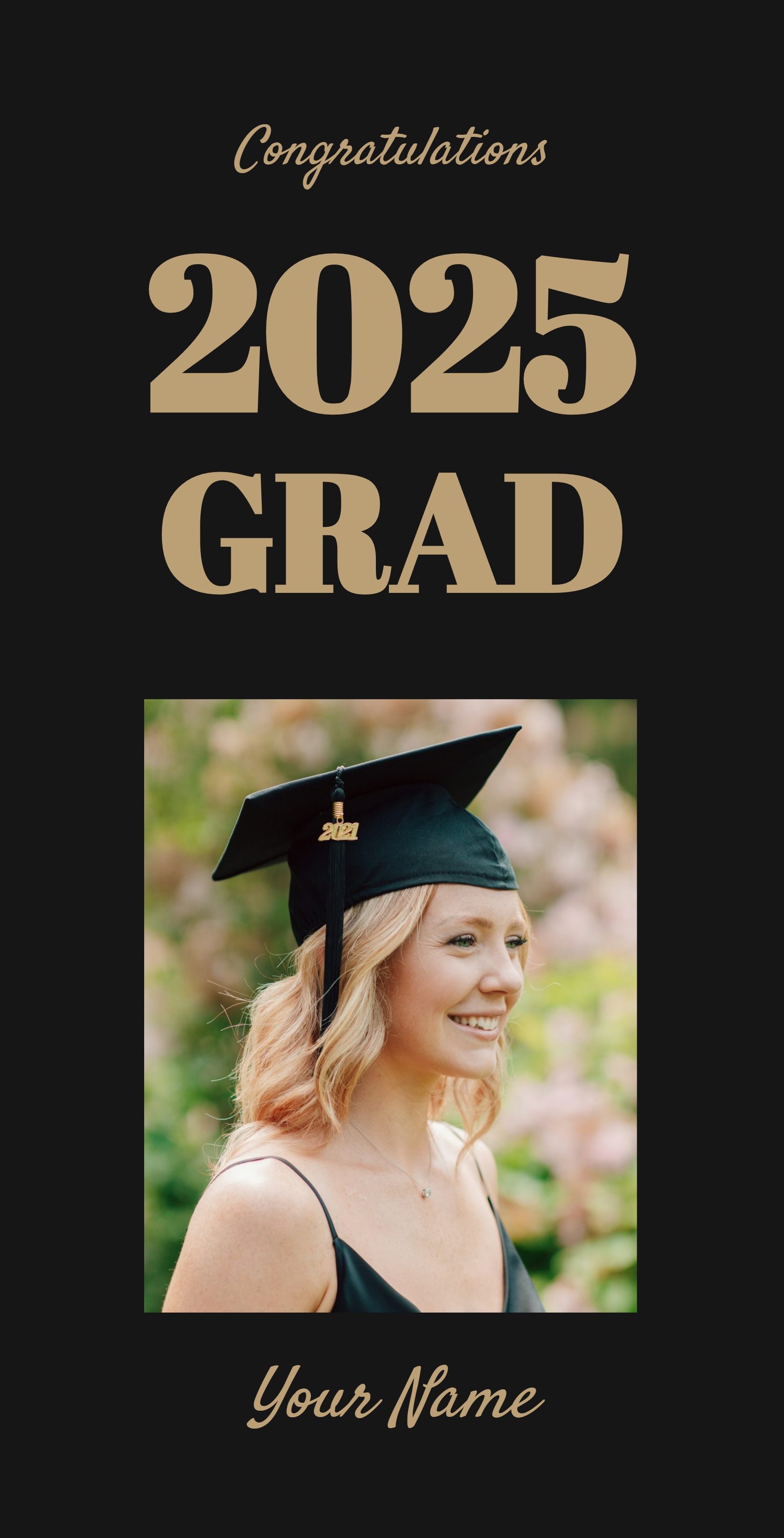Festive Vinyl Banner (2 x 4) Vertical_Graduation 1 