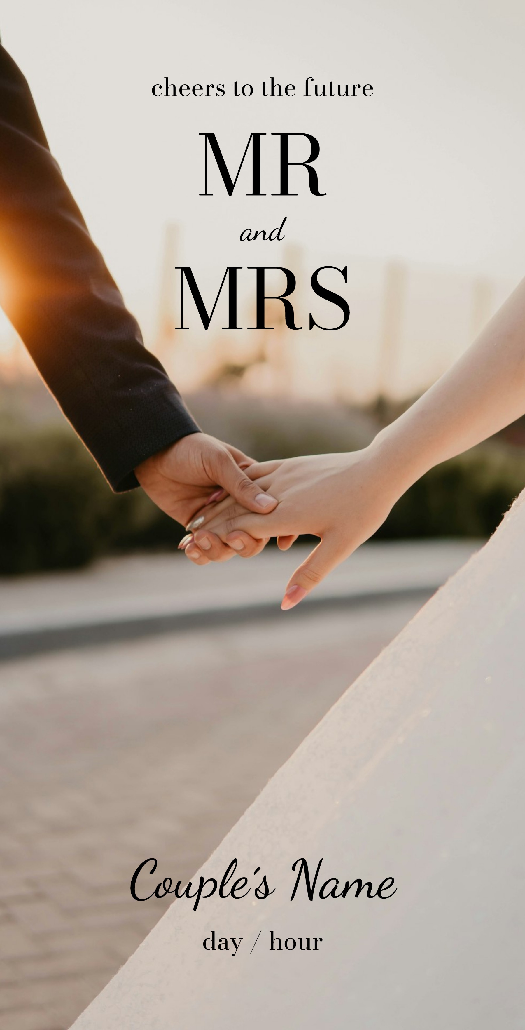 Festive Vinyl Banner (2 x 4) Vertical_Wedding 1 