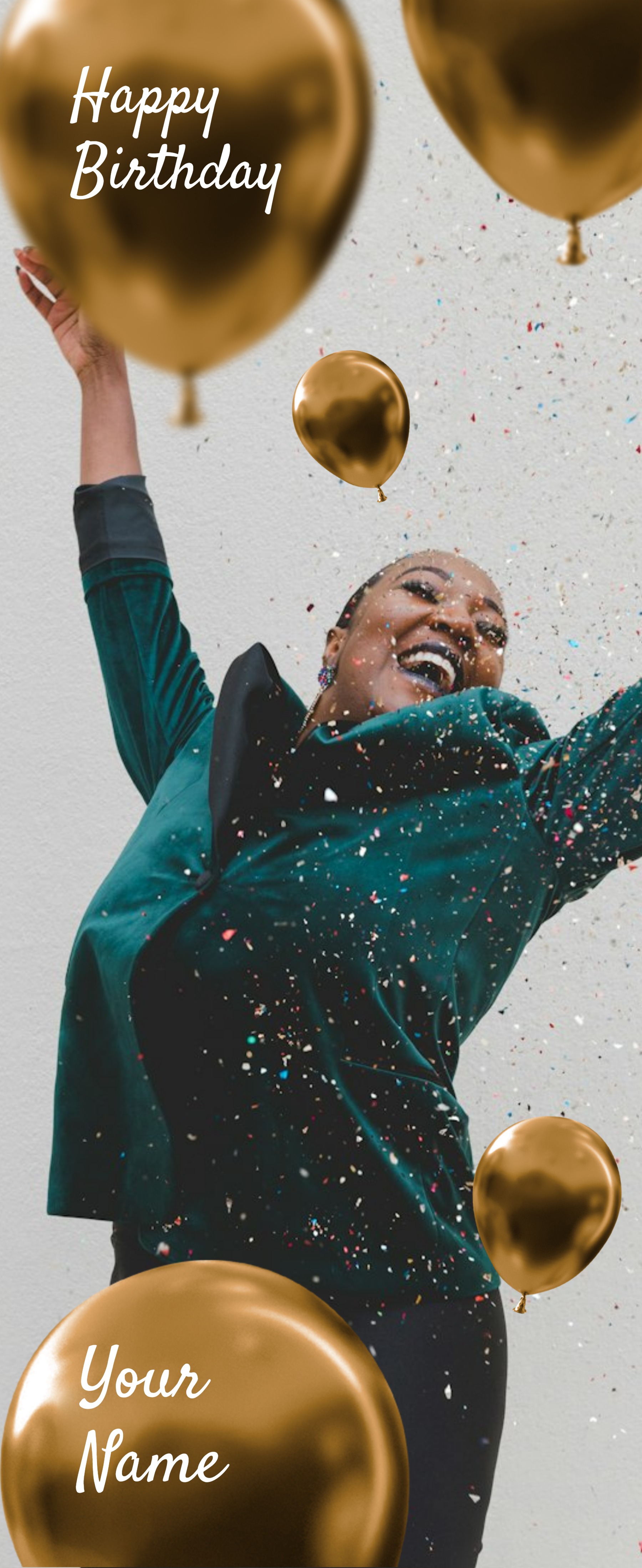 Festive Vinyl Banner (2 x 5) Vertical_Birthday 2