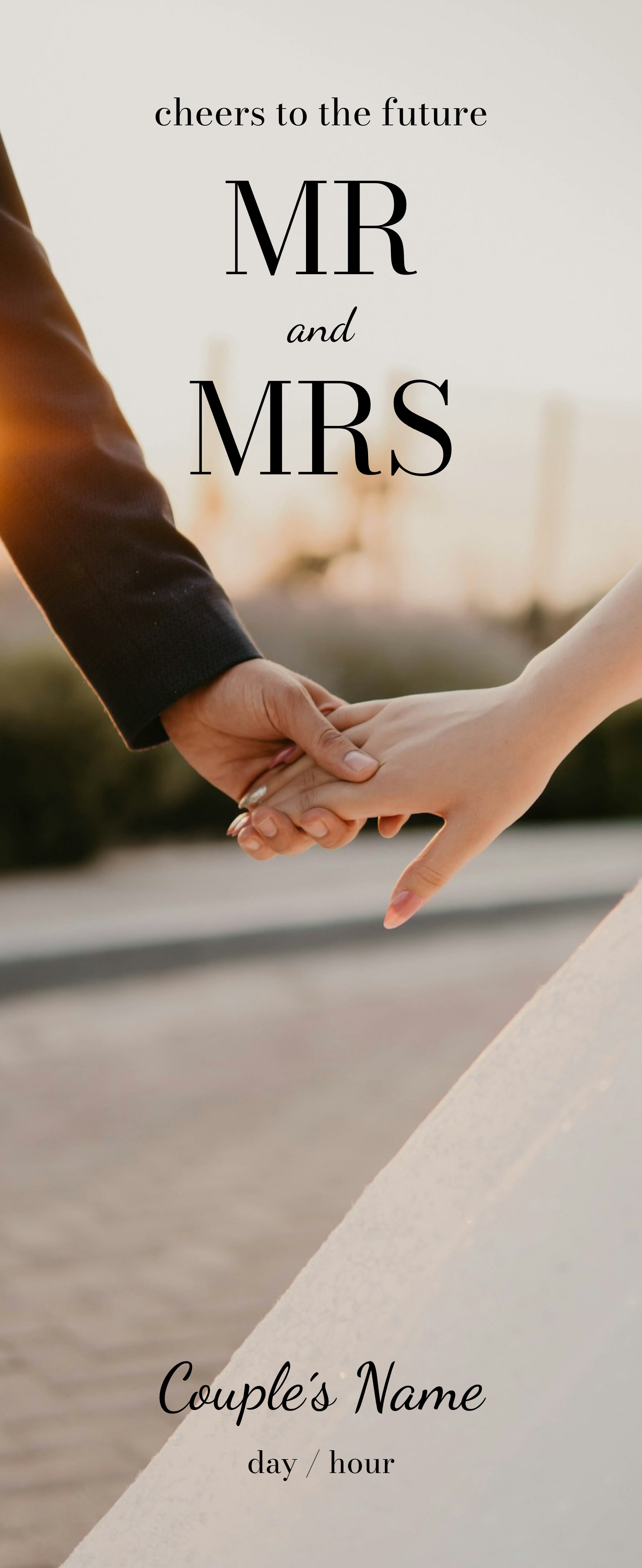 Festive Vinyl Banner (2 x 5) Vertical_Wedding 1 