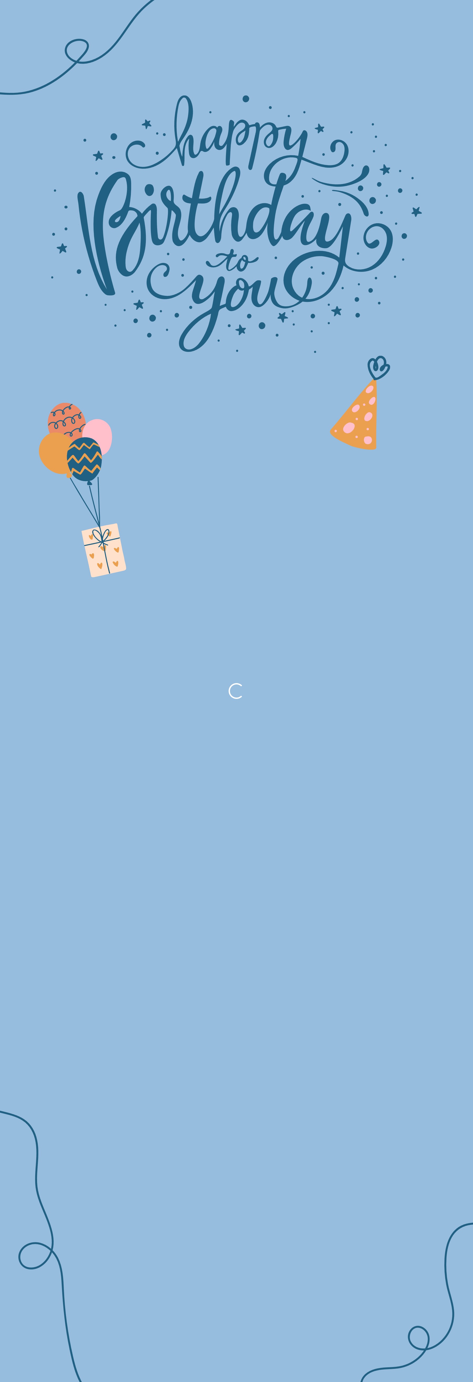 Festive Vinyl Banner (2 x 6) Vertical_Birthday 1