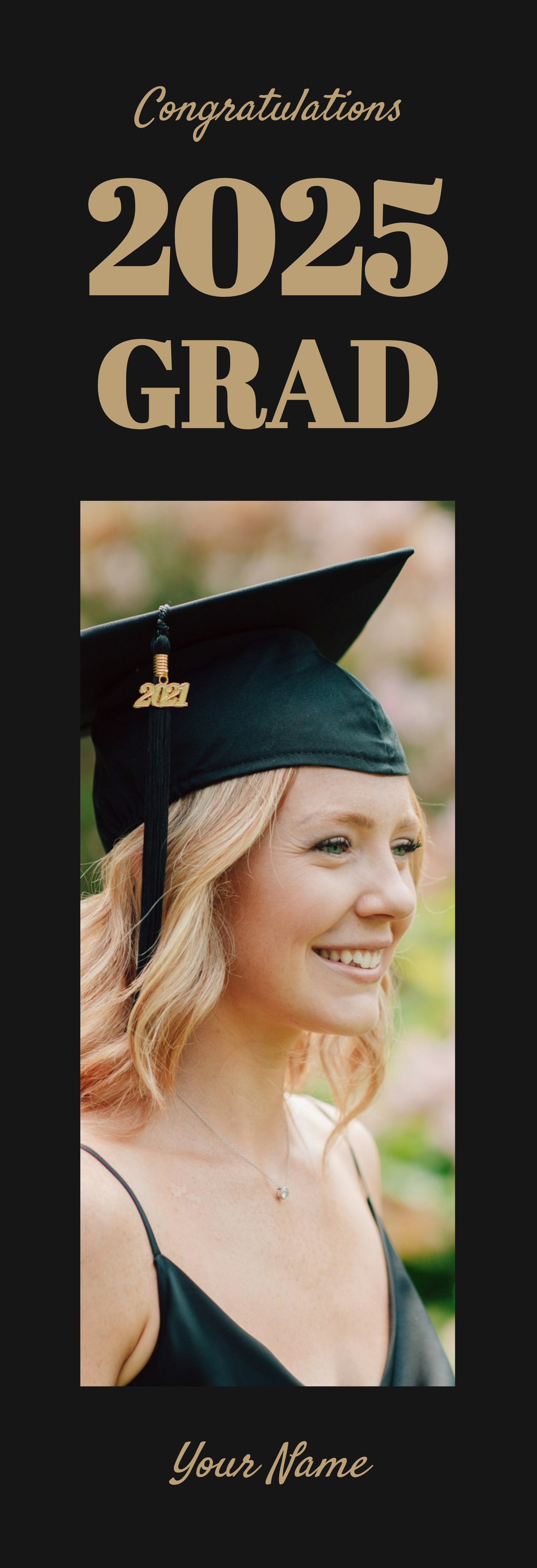 Festive Vinyl Banner (2 x 6) Vertical_Graduation 1