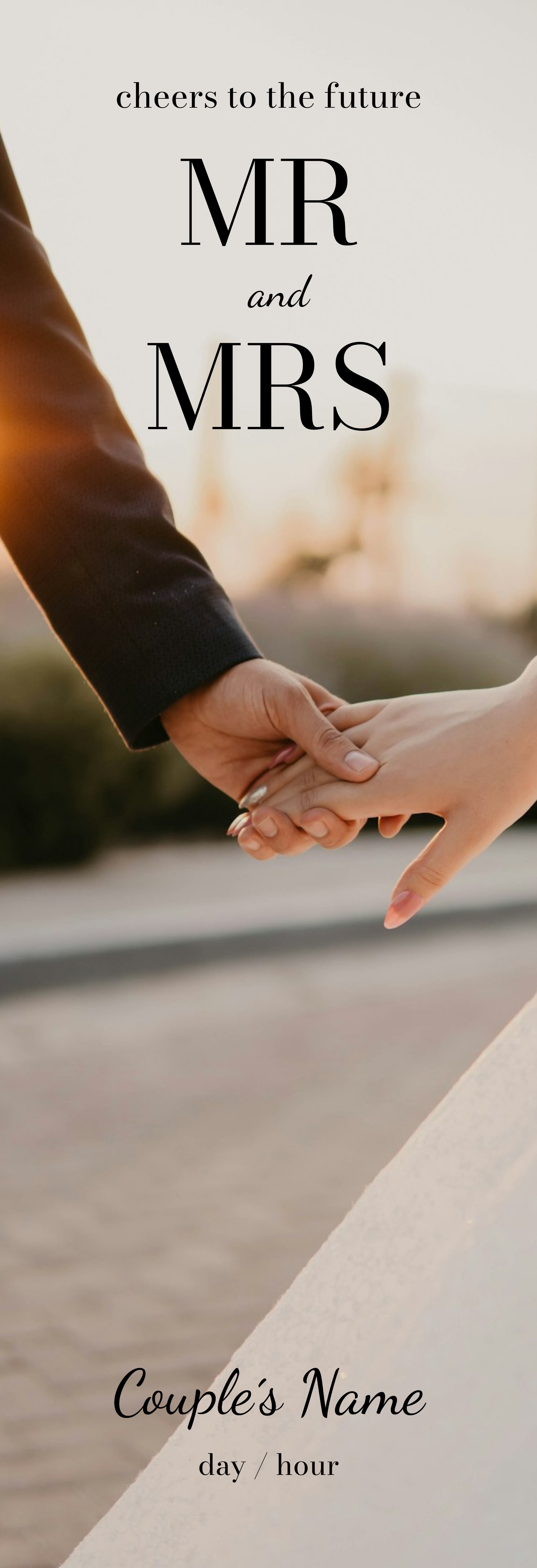 Festive Vinyl Banner (2 x 6) Vertical_Wedding 1