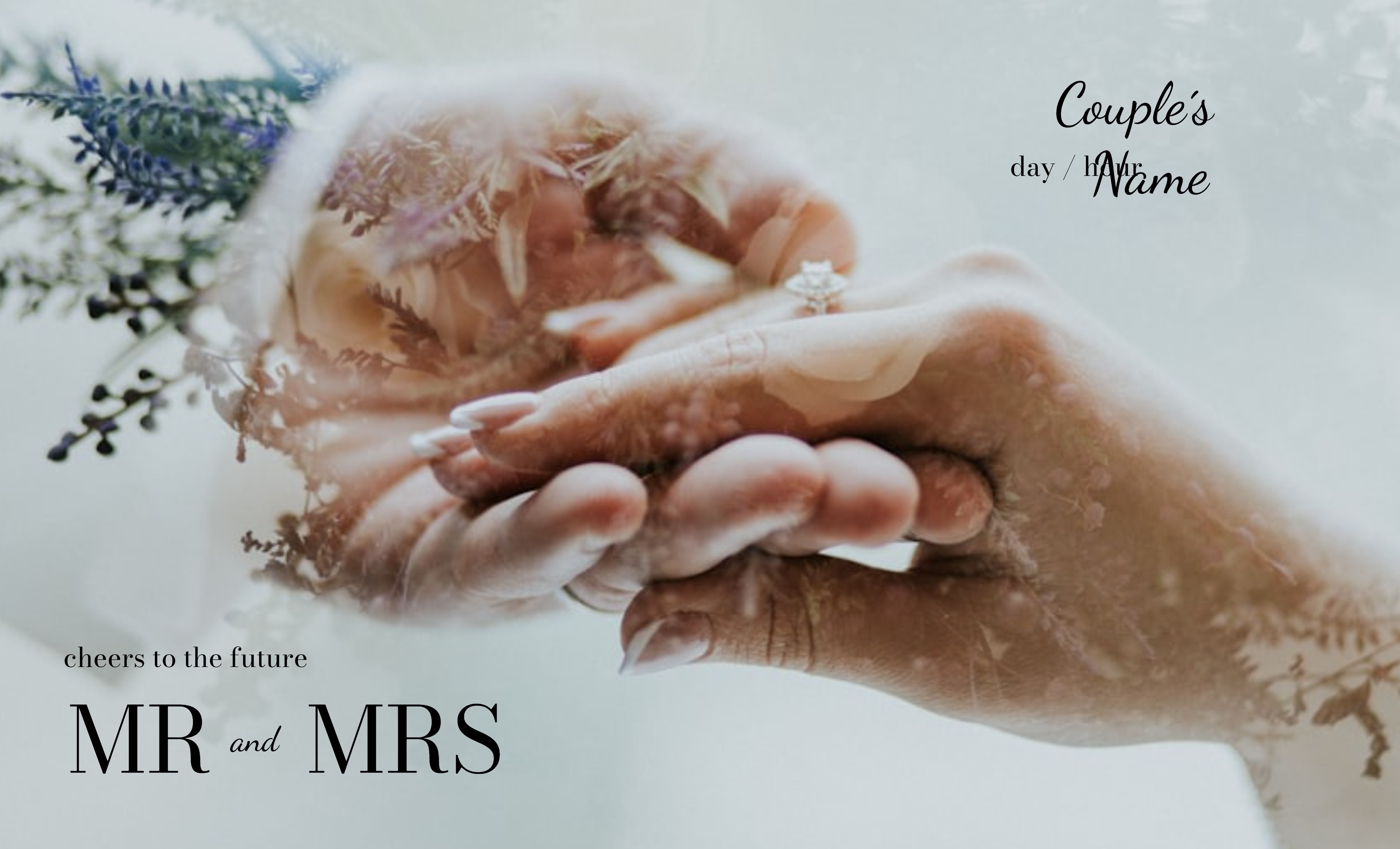 Festive Vinyl Banner (3 x 5) Horizontal_Wedding 1