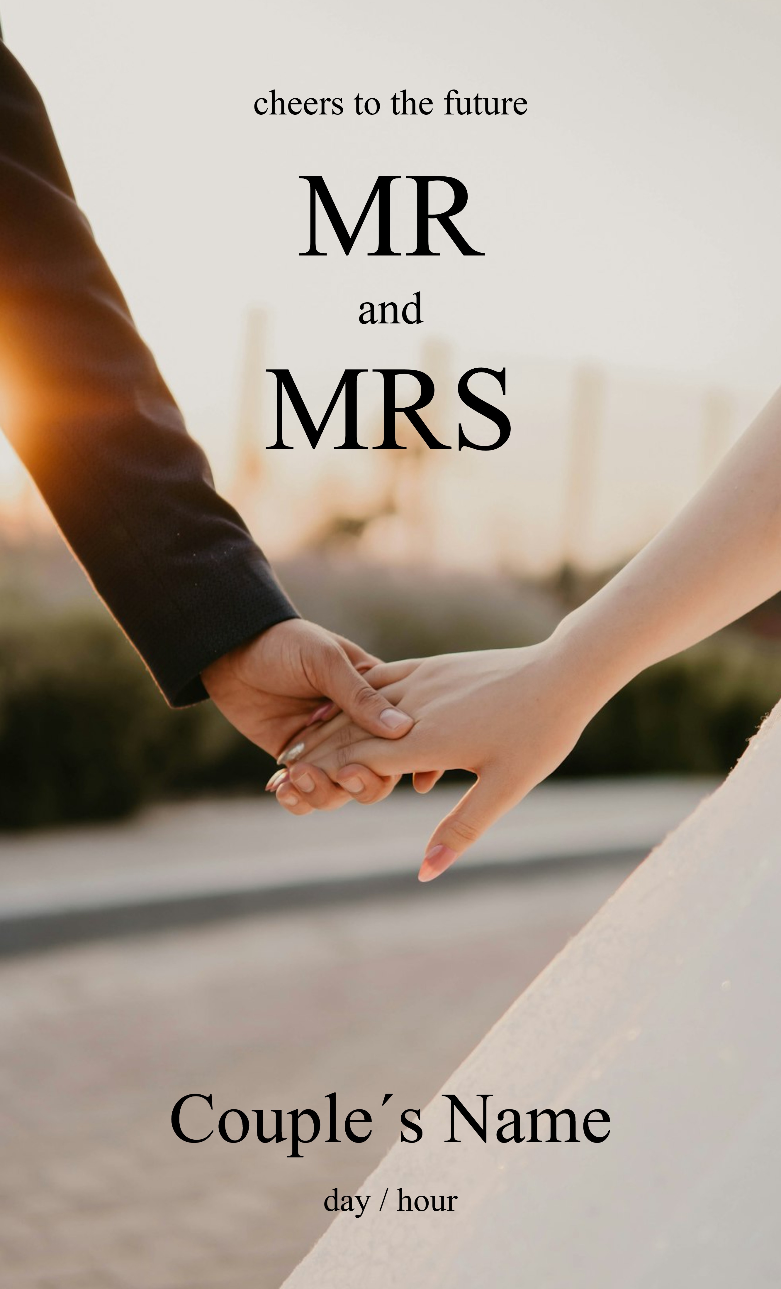 Festive Vinyl Banner (3 x 5) Vertical_Wedding 1 