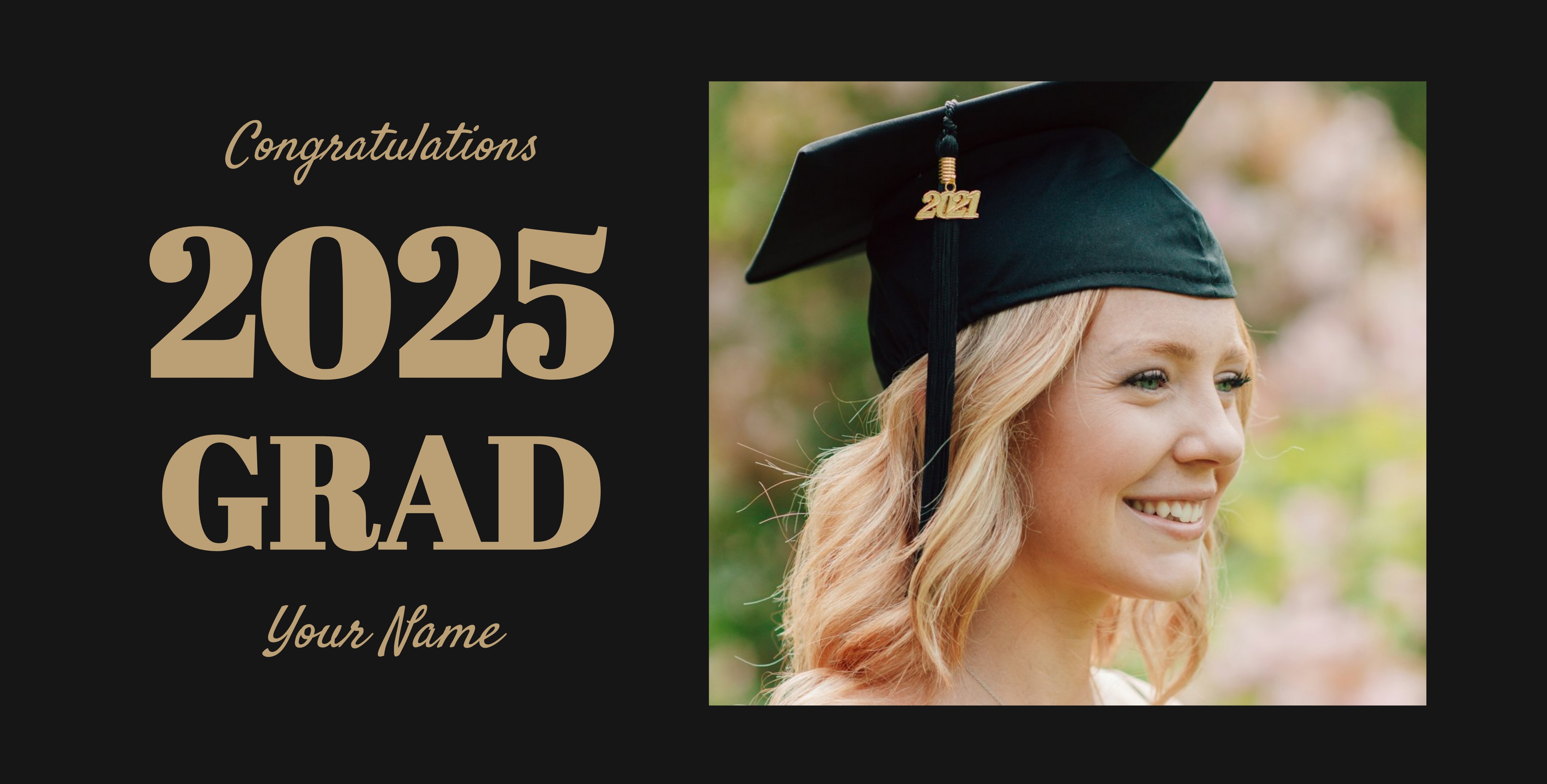 Festive Vinyl Banner (3 x 6) Horizontal_Graduation 1