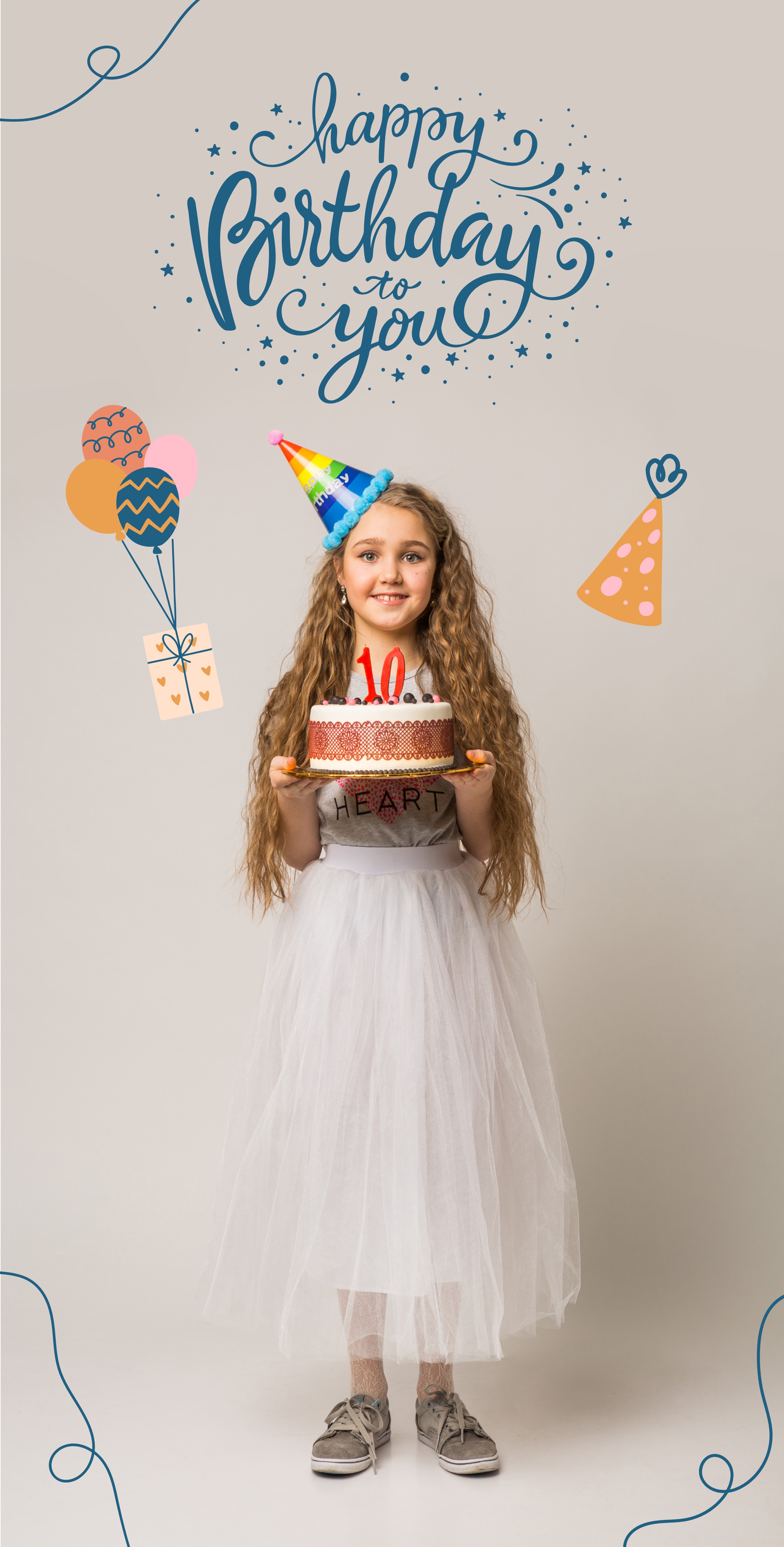 Festive Vinyl Banner (3 x 6) Vertical_Birthday 1