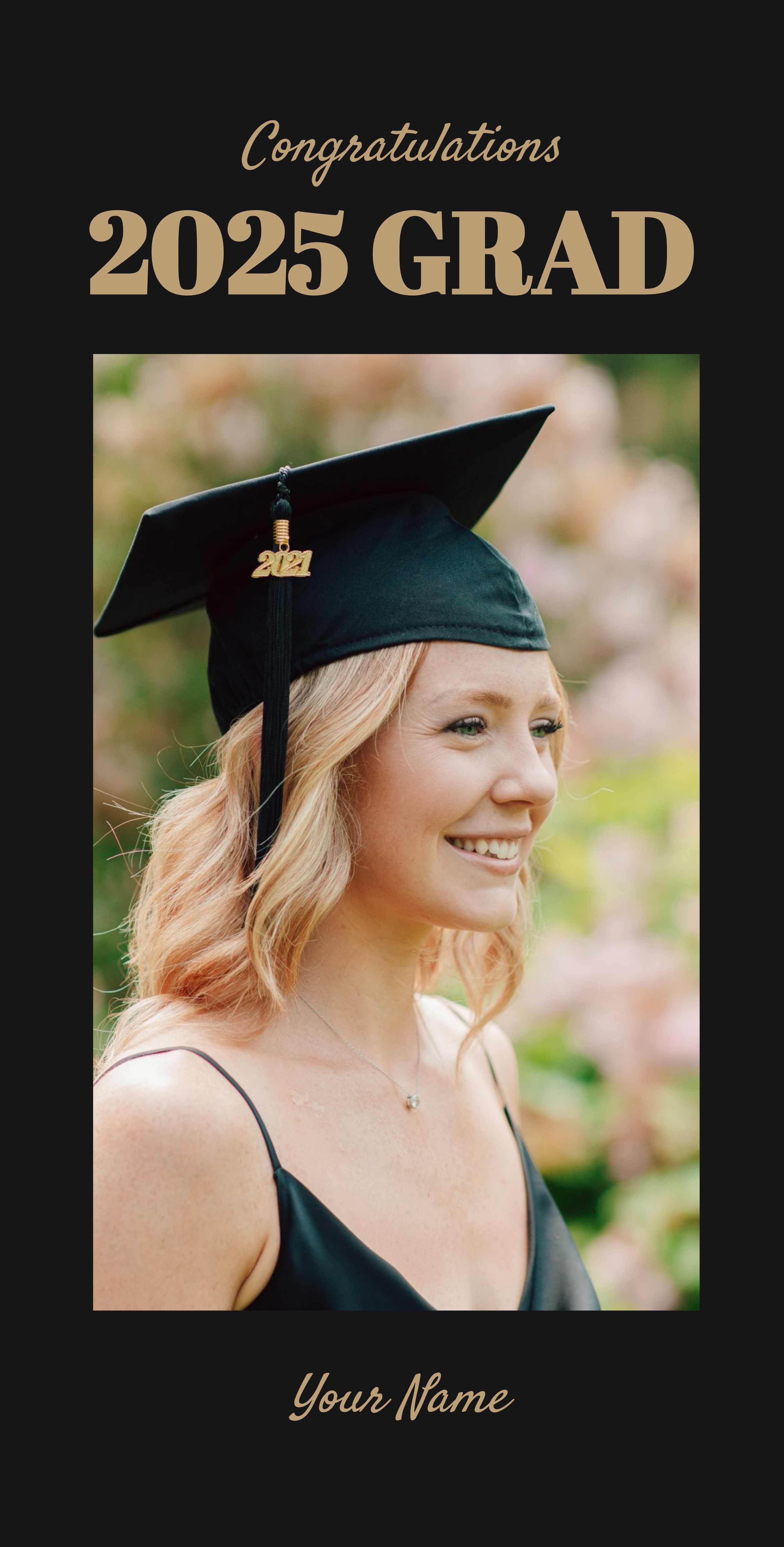 Festive Vinyl Banner (3 x 6) Vertical_Graduation 1 