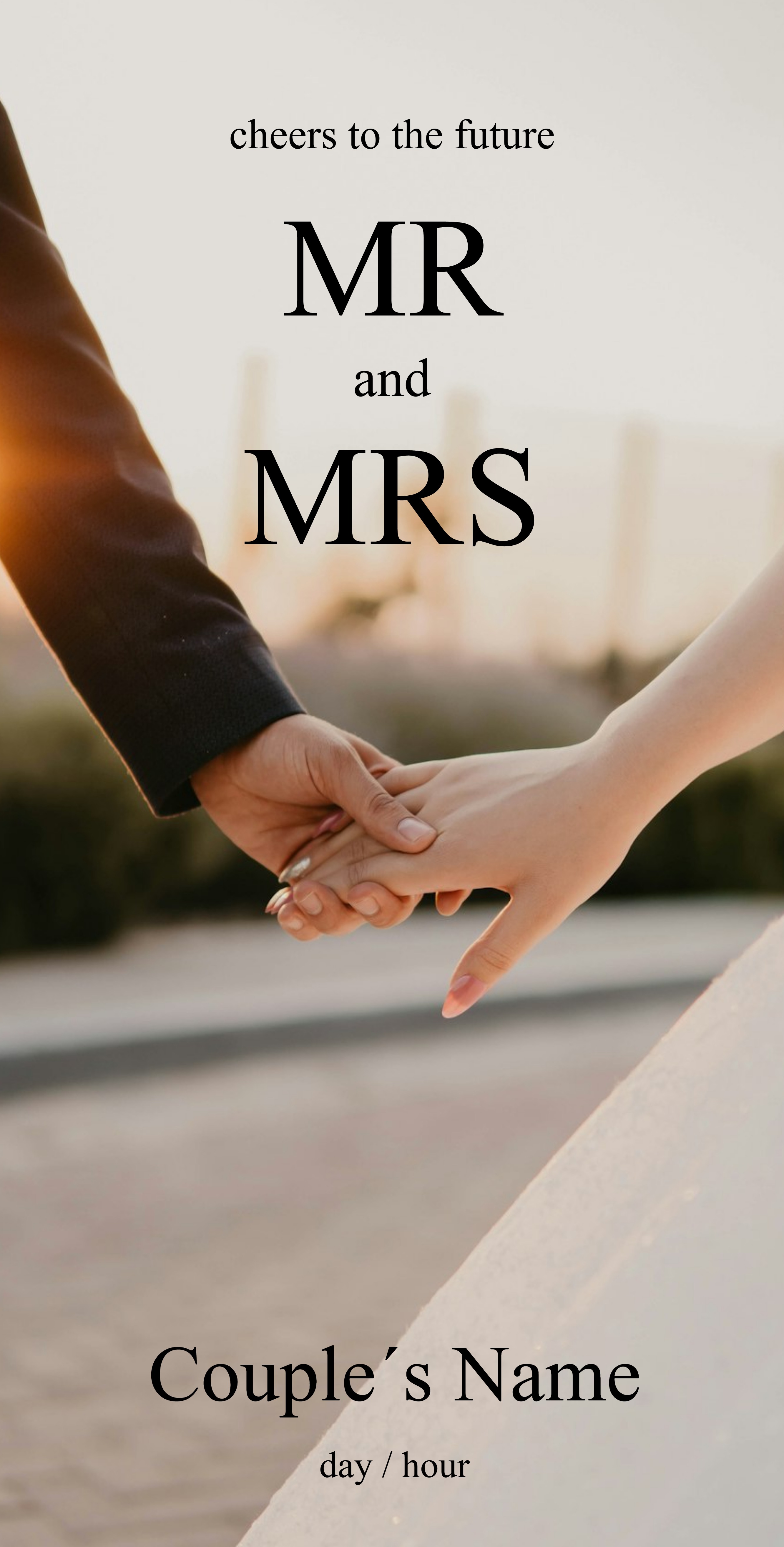 Festive Vinyl Banner (3 x 6) Vertical_Wedding 1 