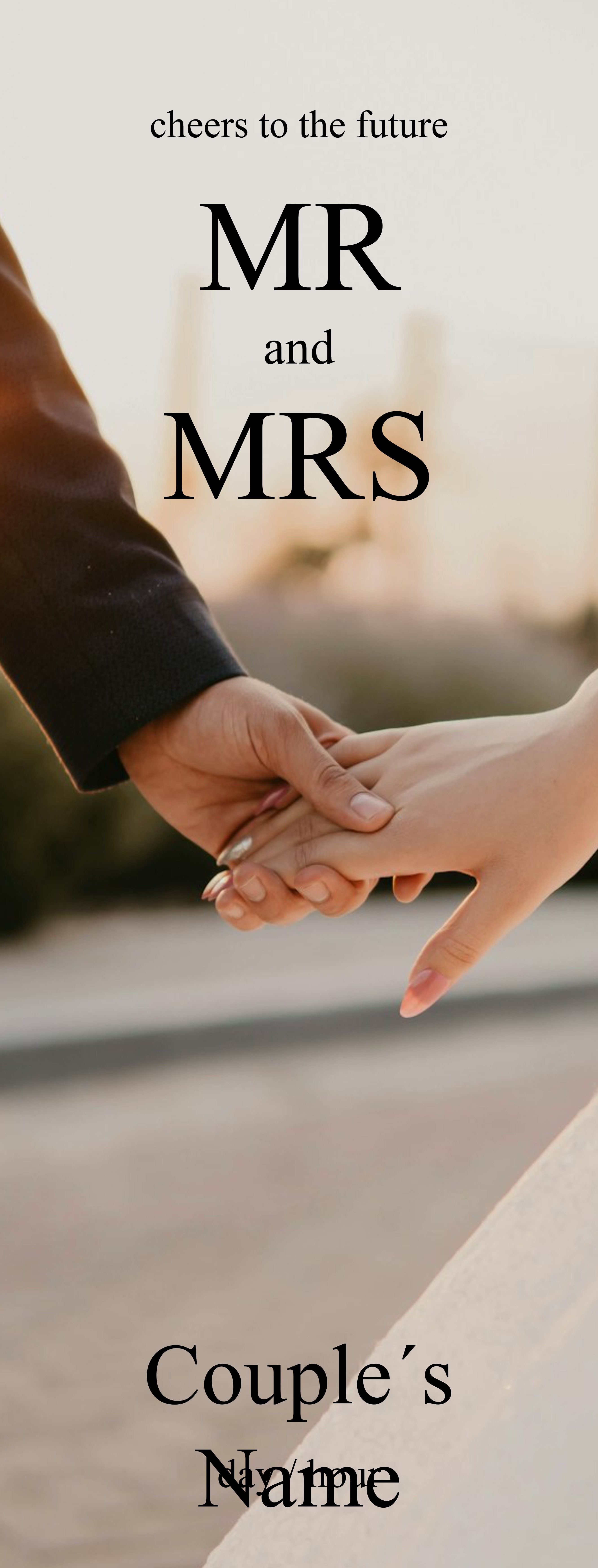 Festive Vinyl Banner (3 x 8) Vertical_Wedding 1 