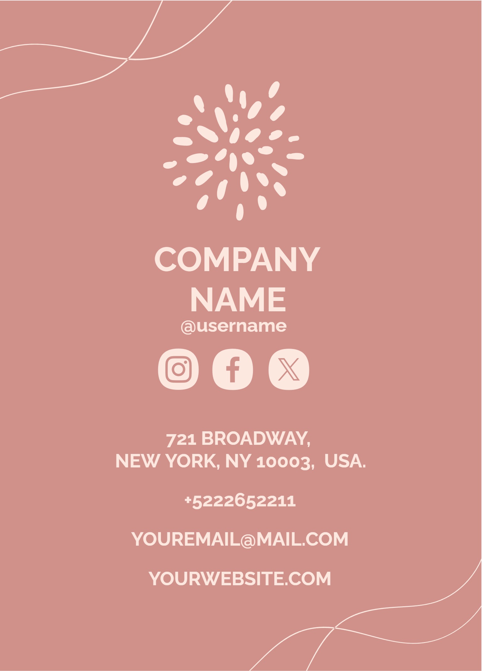 Festtive Regular Postcard (5 x 7)_Beauty Spa 1 