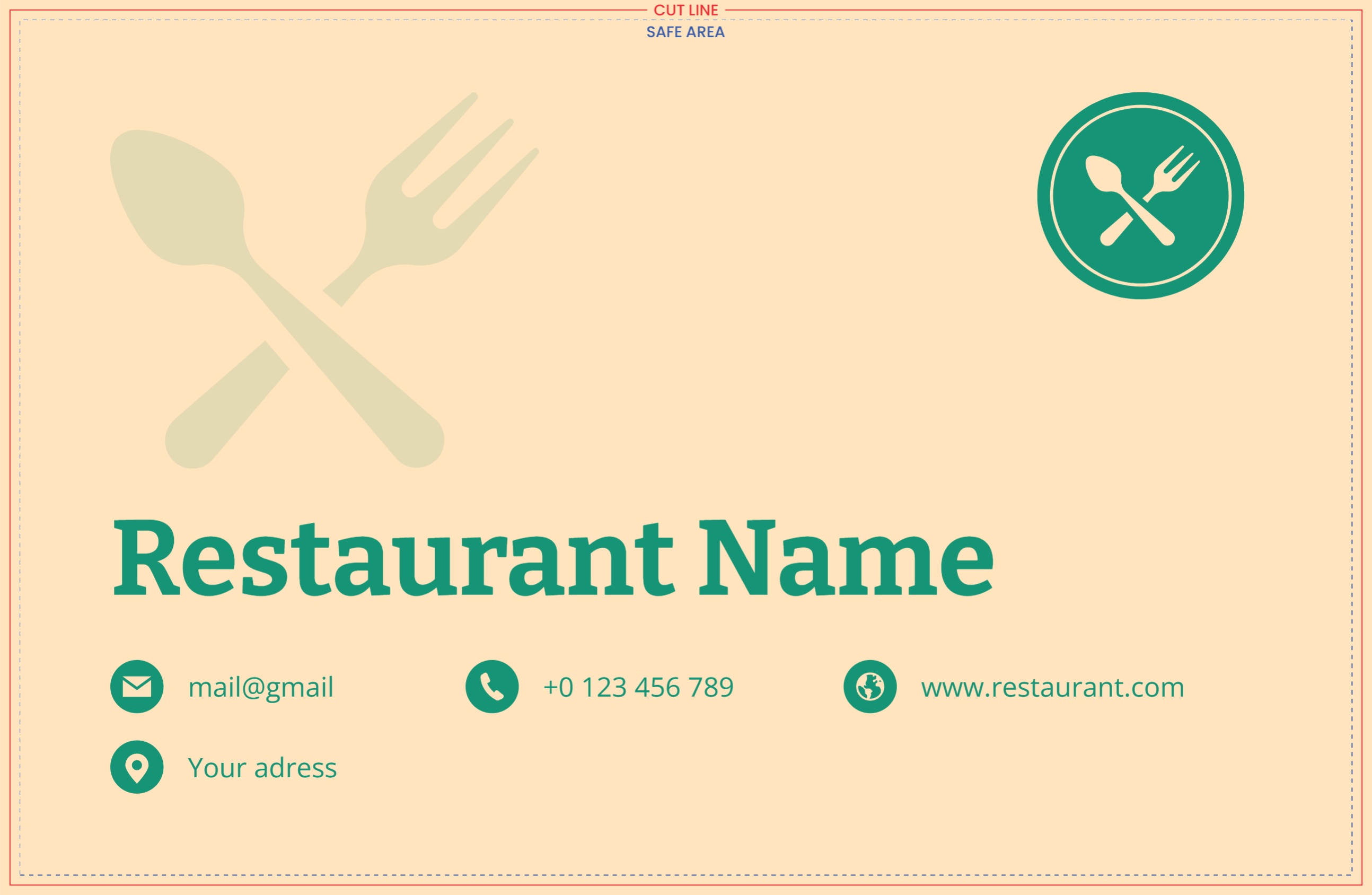 Flyer (8.5 x 5.5) Horizontal_Restaurant 2