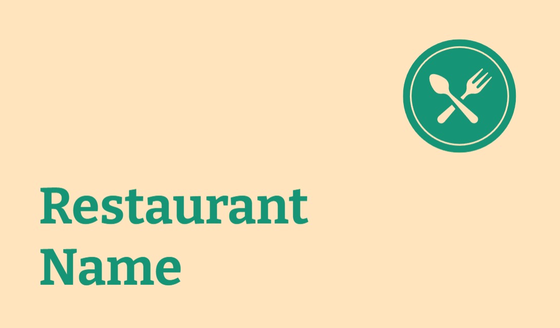 Premium Business Card - Horizontal (3.5 x 2)_Restaurant 2