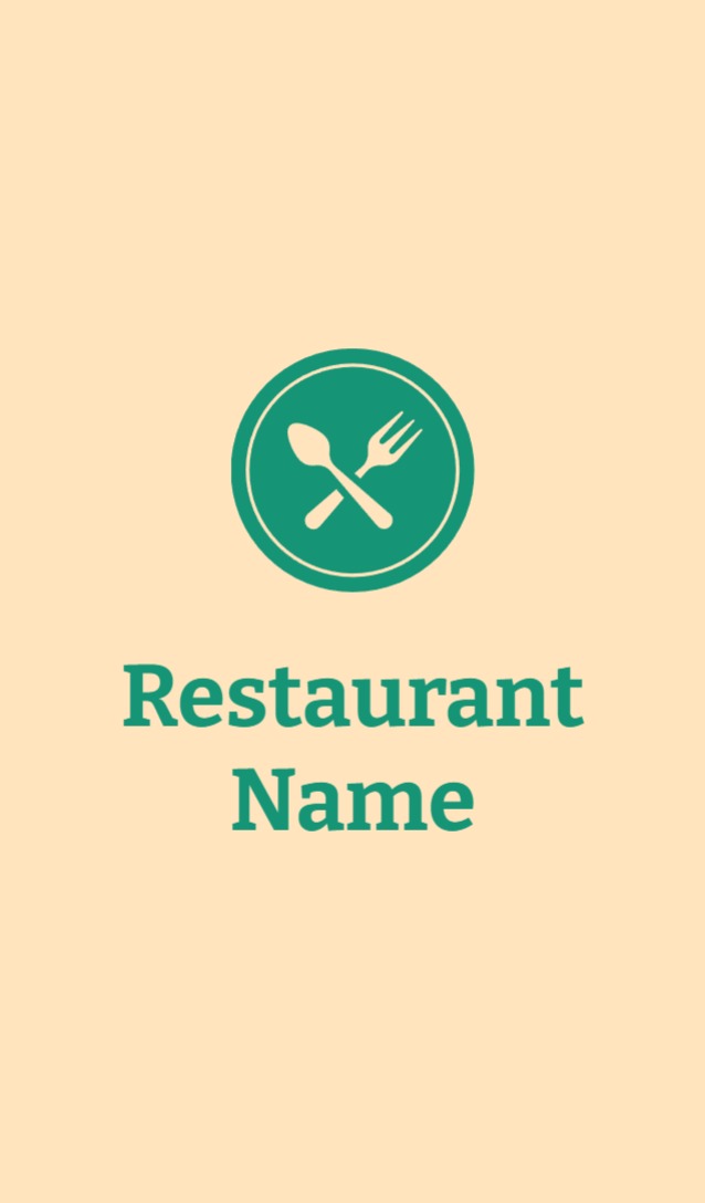Premium Business card - Vertical (2 x 3.5)_Restaurant 2