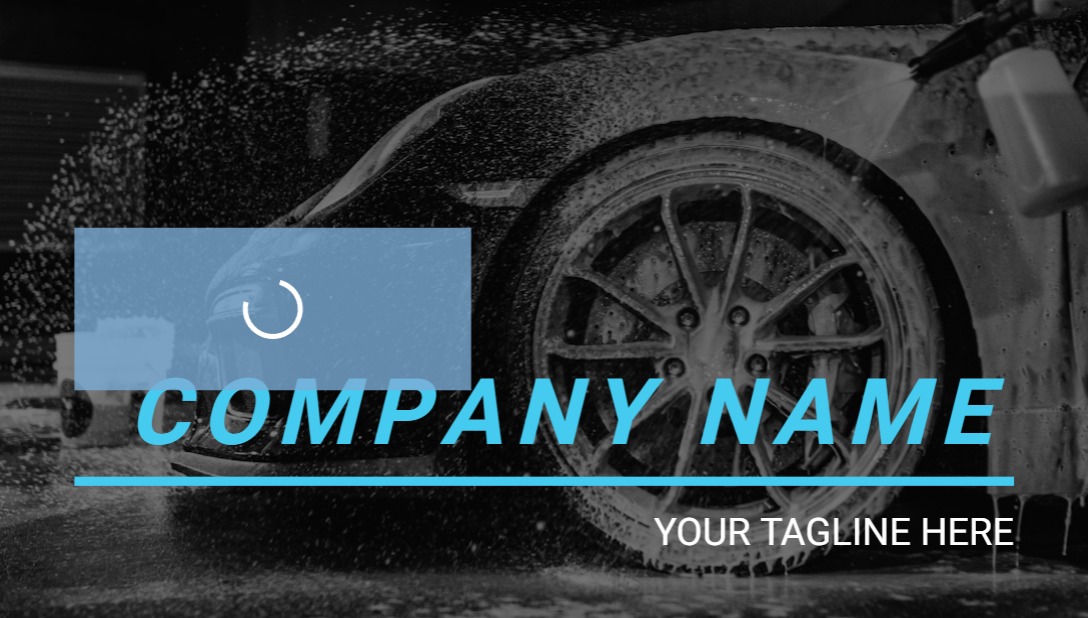 Regular Business Card - Horizontal (3.5 x 2) 2 Rounded Corners_Carwash 2