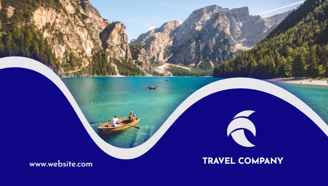 Regular Business Card - Horizontal (3.5 x 2) 2 Rounded Corners_Travel Agency 1 