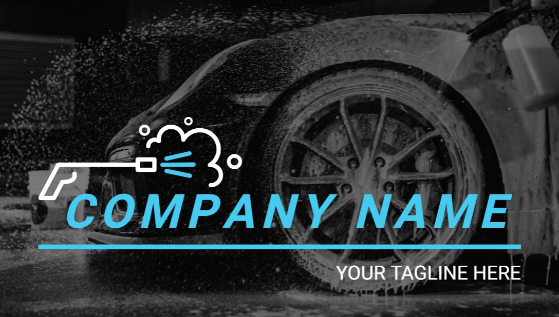 Regular Business Card - Horizontal (3.5 x 2) Rounded Corners_Carwash 2