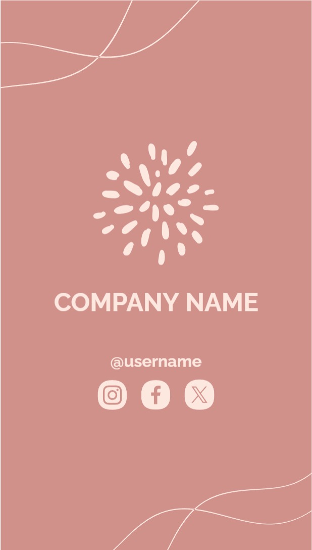 Regular Business Card - Vertical (2 x 3.5) 2 Rounded Corners_Beauty Spa 1