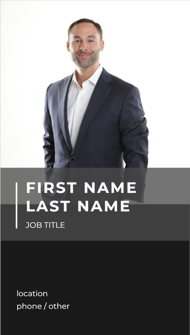 Regular Business Card - Vertical (2 x 3.5) 2 Rounded Corners_Lawyer 1 