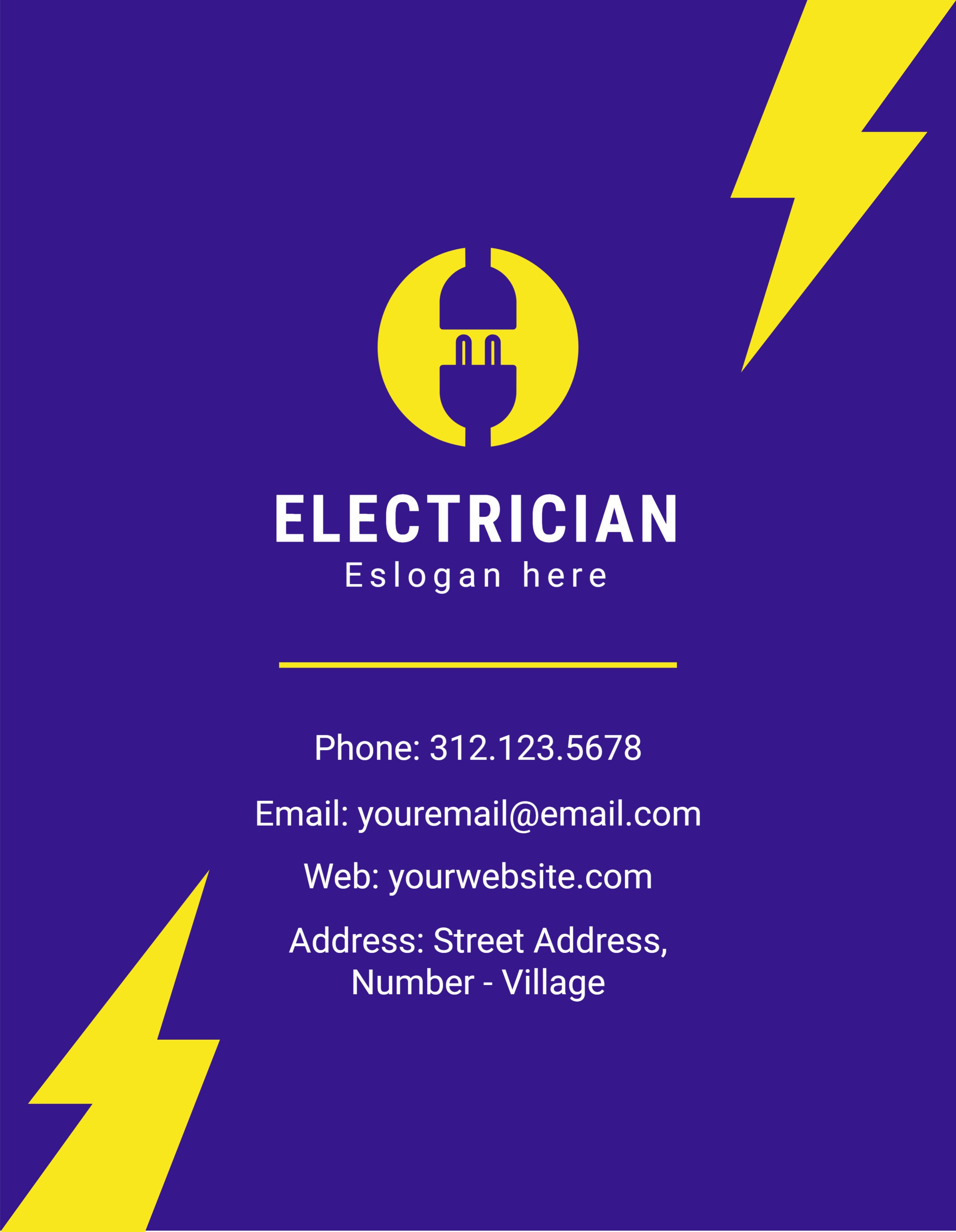 Regular Postcard (8.5 x 11)_Electrician 1