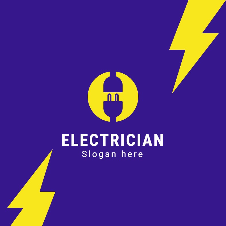 Square Business Cars (2.5 x 2.5)_2 Rounded Corners_Electrician 1 