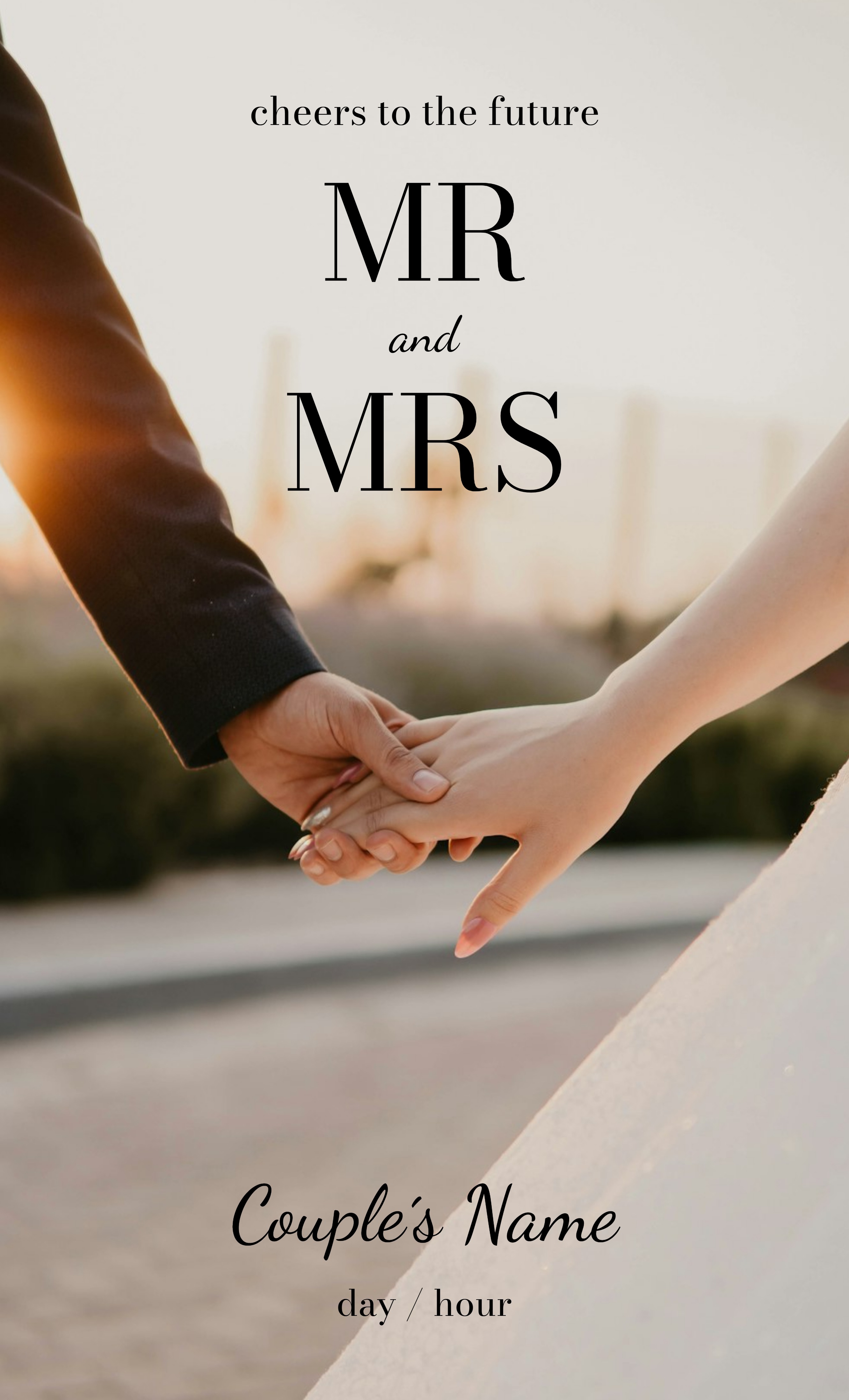 Vinyl Banner (3 x 5) Vertical_Wedding 1