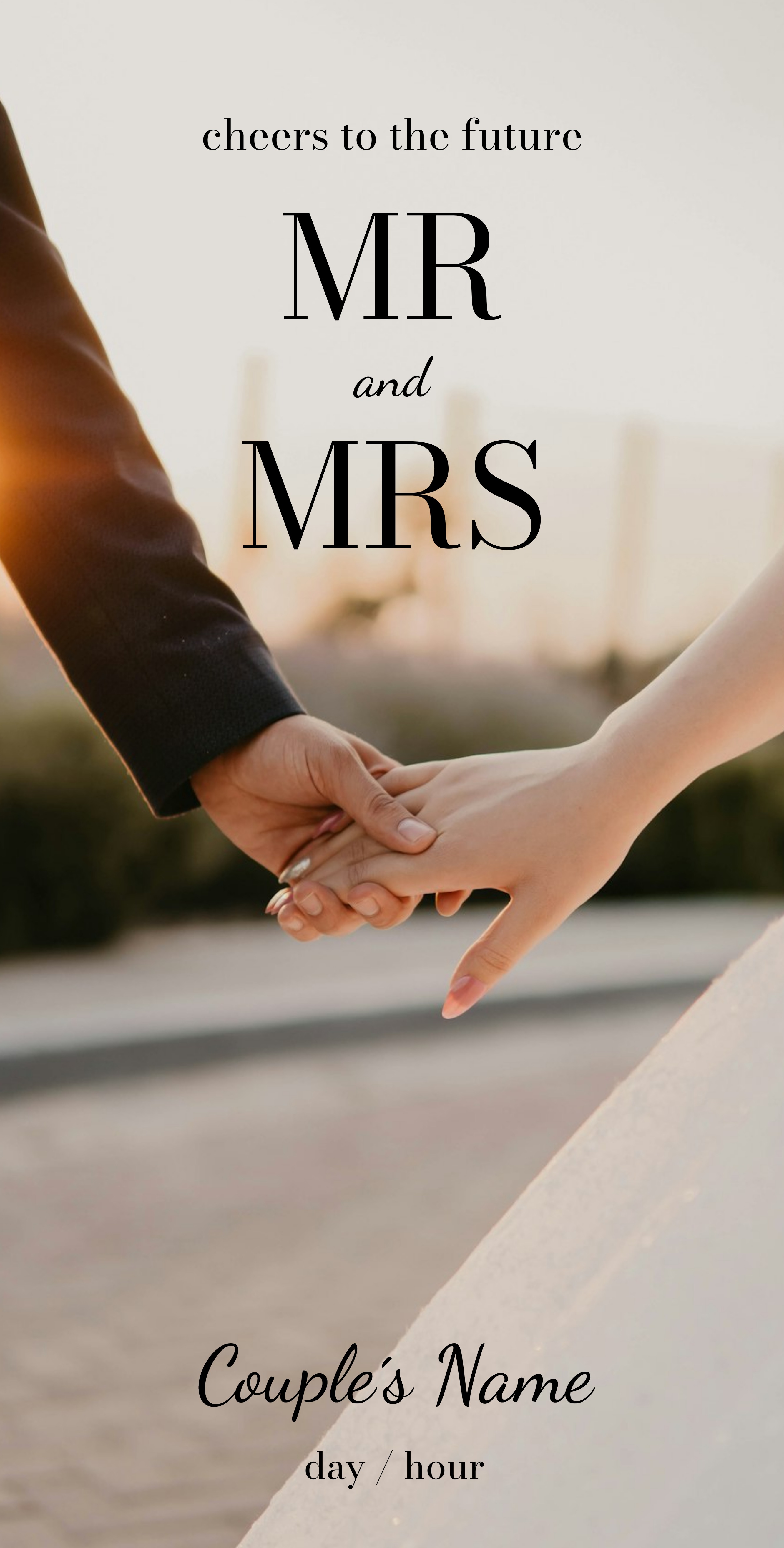Vinyl Banner (3 x 6) Vertical_Wedding 1